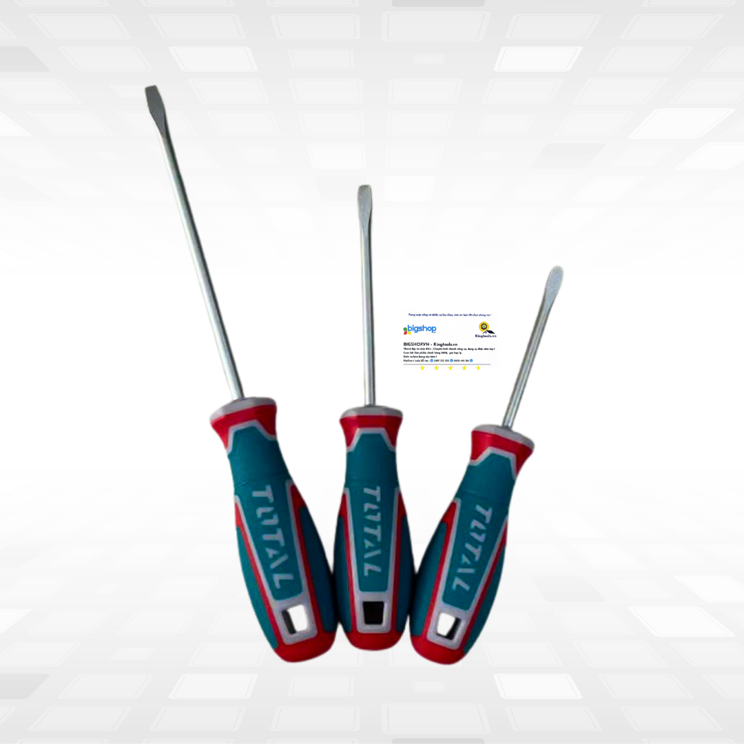 Bộ 6 tua vít dẹp và bake TOTAL TKSDS0626