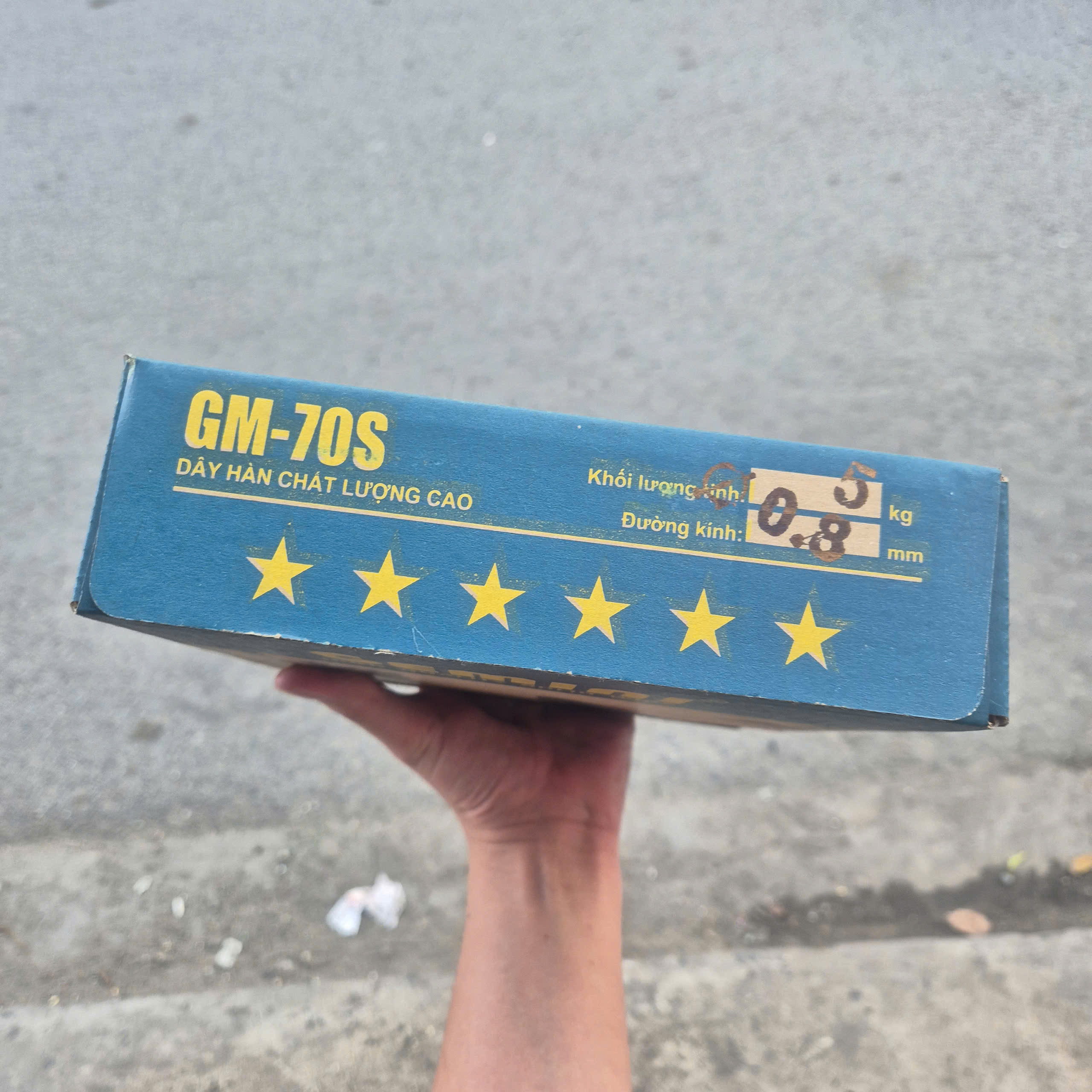 Cuộn dây hàn MIG sắt GEMINI GM-70S (Cuộn 5kg, size 0.8mm)
