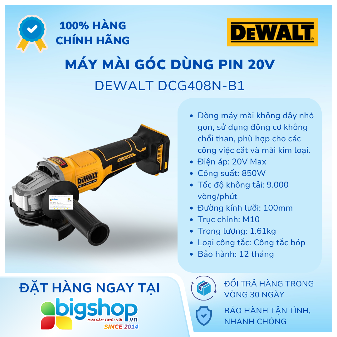 DEWALT DCG408N-B1
