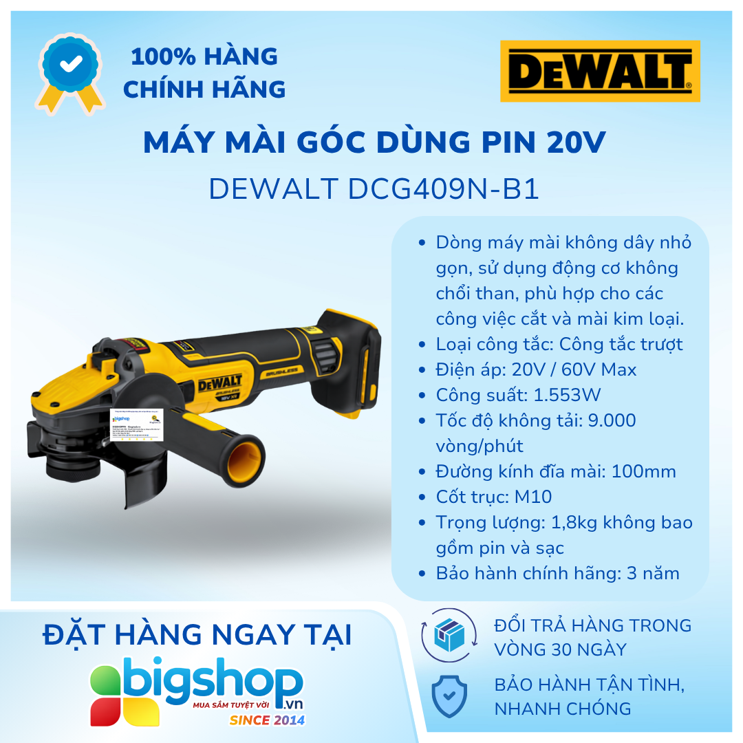 DEWALT DCG409N-B1
