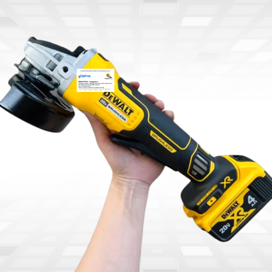 Máy mài góc dùng pin 20V DEWALT DCG413B - Đĩa 125mm, công tắc bóp (Thân máy)