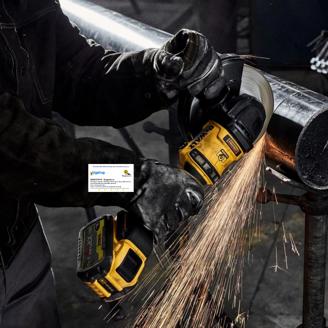 Máy mài góc dùng pin 54V DEWALT DCG440N-KR - Đĩa 180mm, công tắc bóp (Thân máy)