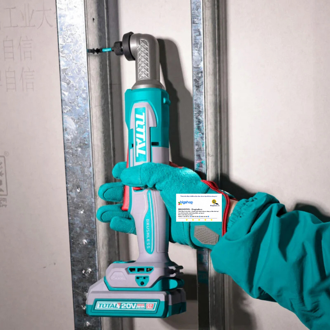 Máy siết vít góc dùng pin 20V TOTAL TAIRLI208 (2 pin 2.0Ah và sạc)