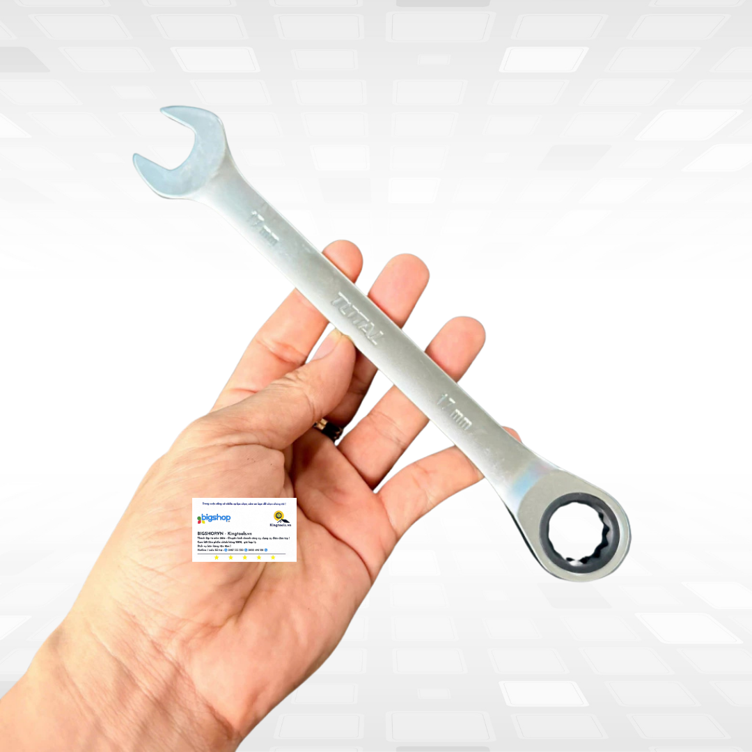 Bộ 12 cờ lê vòng miệng xoay chiều tự động TOTAL THT102RK0126 (8-19mm)
