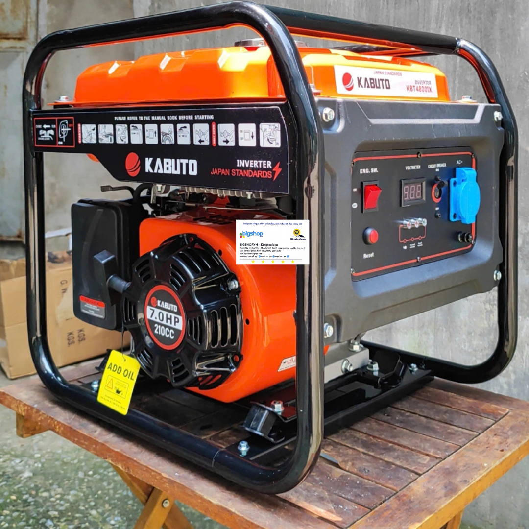 Máy phát điện dùng xăng Inverter KABUTO KBT4800IX (Công suất 3.8kW)
