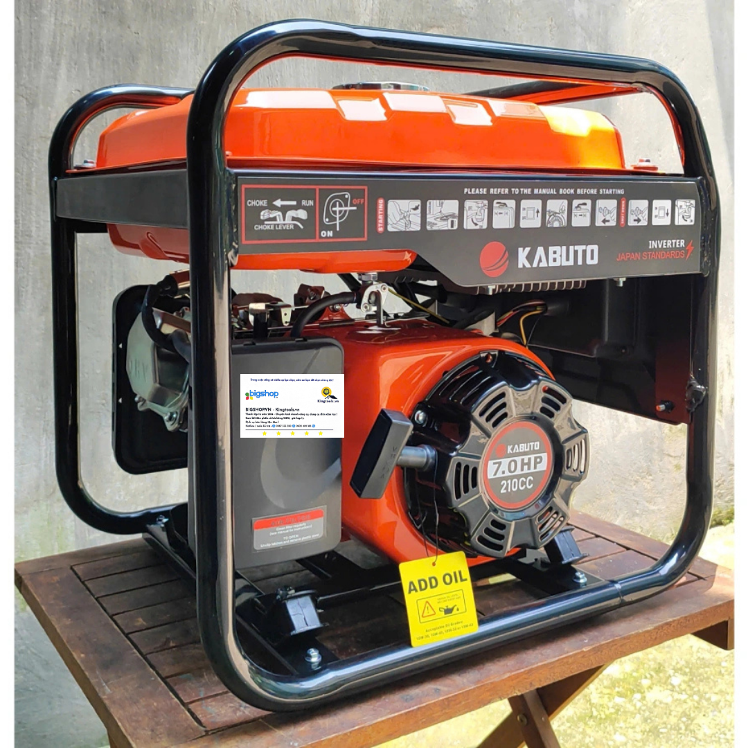 Máy phát điện dùng xăng Inverter KABUTO KBT4800IX (Công suất 3.8kW)
