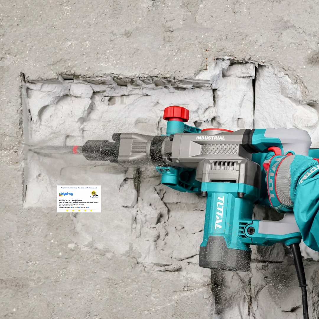 Máy đục bê tông 17 ly TOTAL TH214008 (Công suất 1400W)