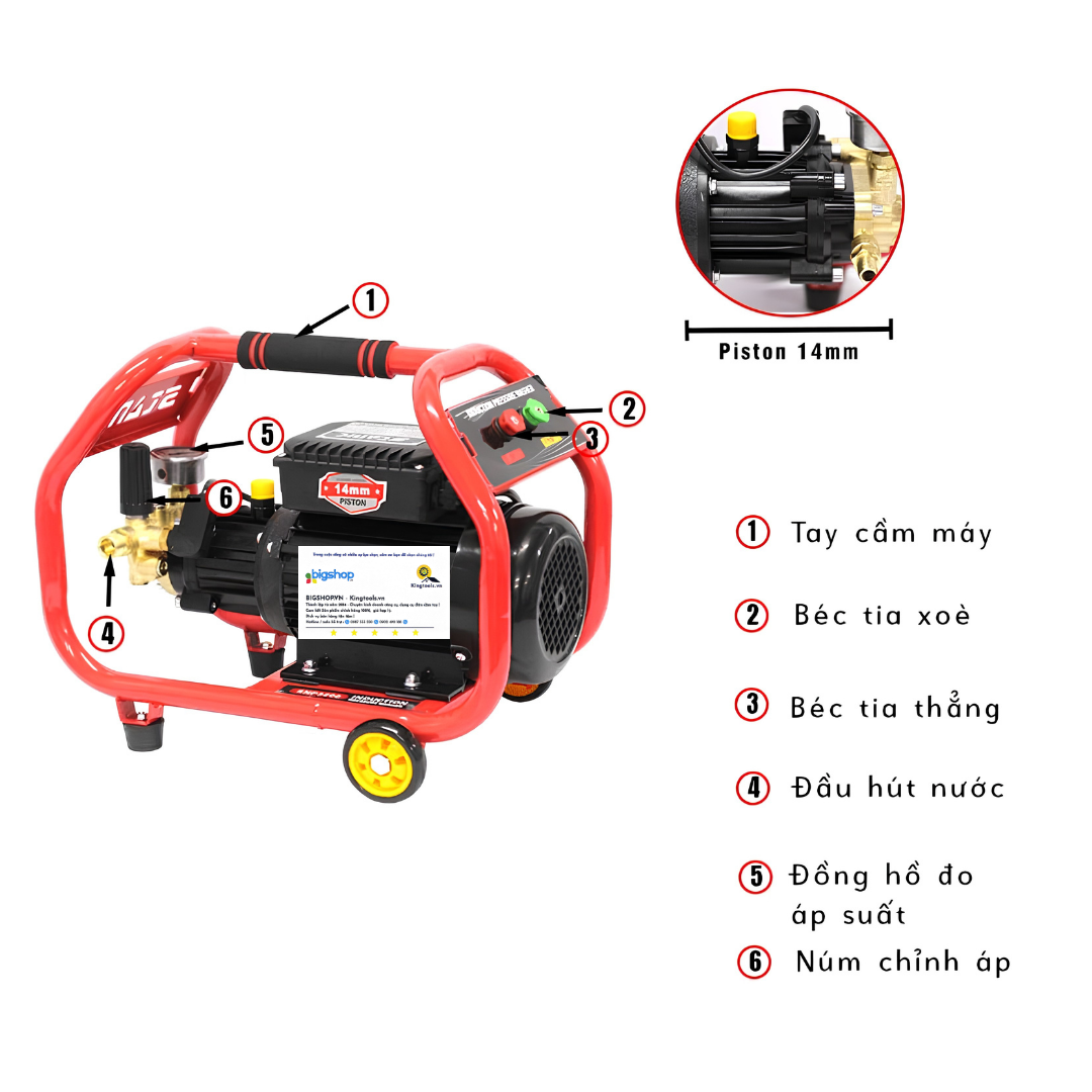 Máy xịt rửa xe STANIC SNP3280 (Công suất 3200W)