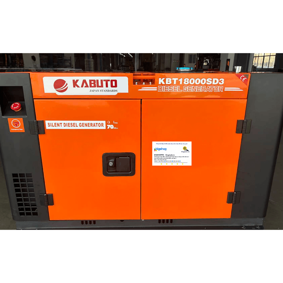 Máy phát điện dùng dầu diesel KABUTO KBT18000SD3 (Công suất 14kW)