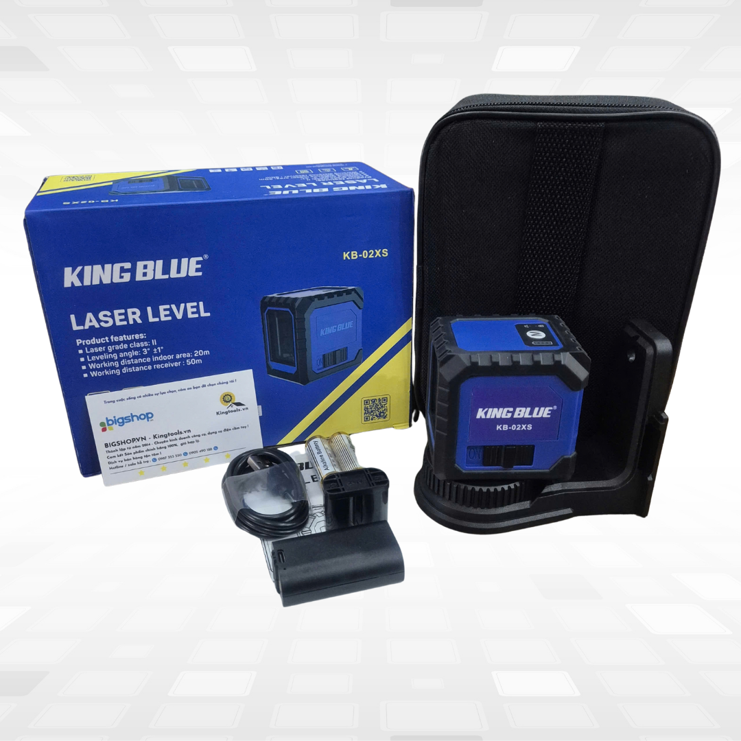 Máy cân bằng laser 2 tia xanh KINGBLUE KB-02XS