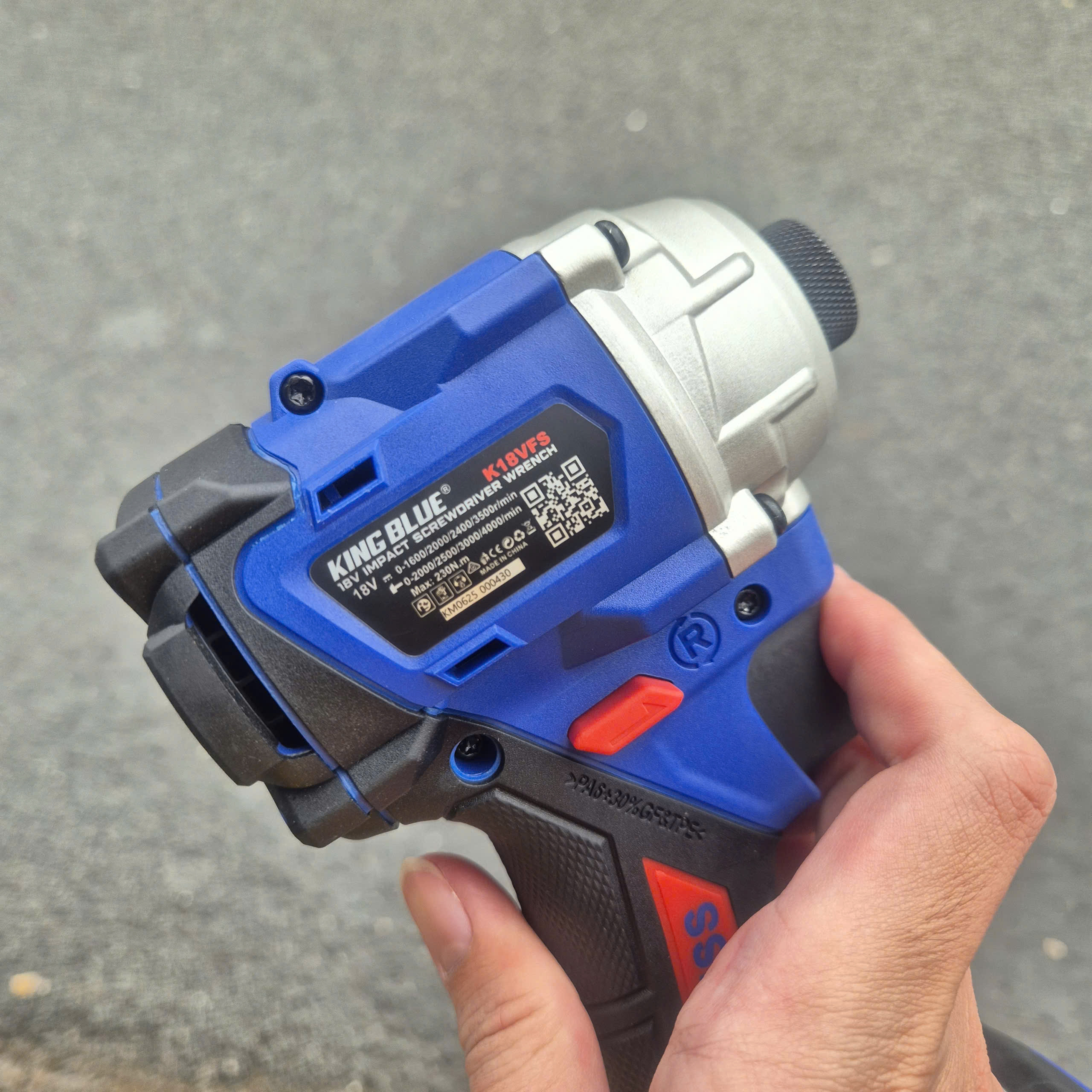 Máy bắn vít dùng pin 18V KINGBLUE K18VFS (Lực siết 230Nm) - Thân máy