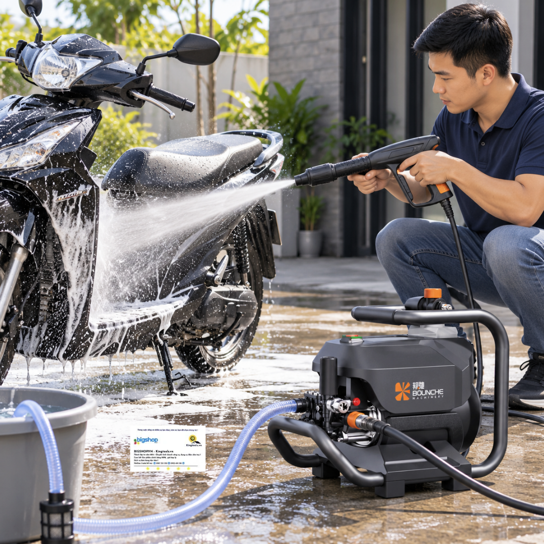 Máy xịt rửa áp lực cao BOUNCHE HA660 (Công suất 1000W)