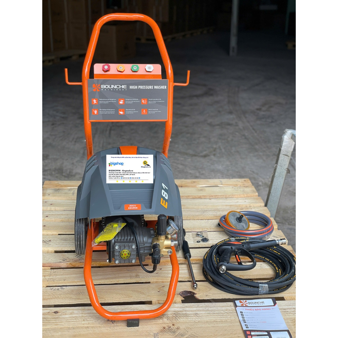 Máy xịt rửa áp lực cao BOUNCHE E81 (Công suất 2.2kW)