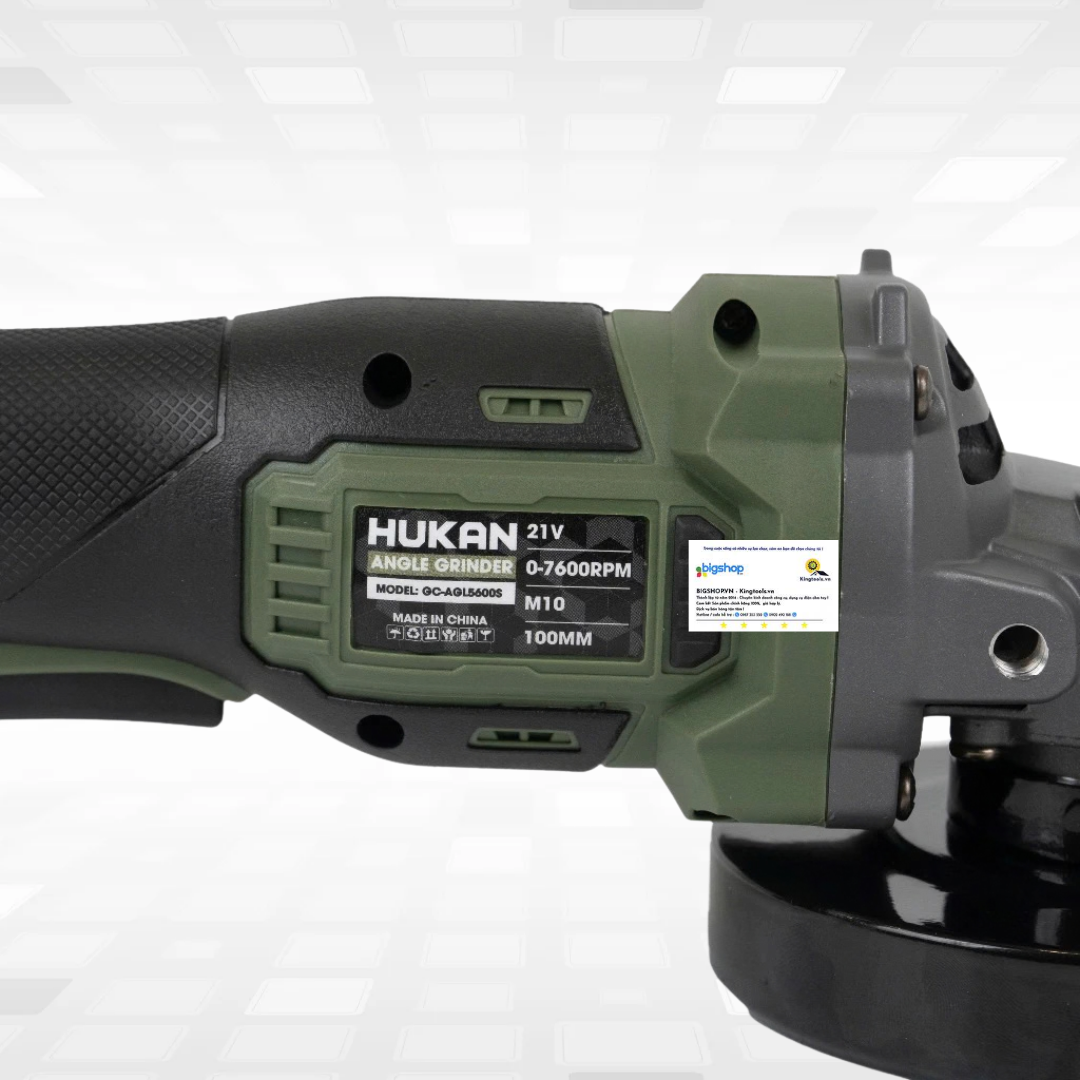 Máy mài góc dùng pin 21V HUKAN GC-AGL5600S (Đĩa 100mm) - Thân máy