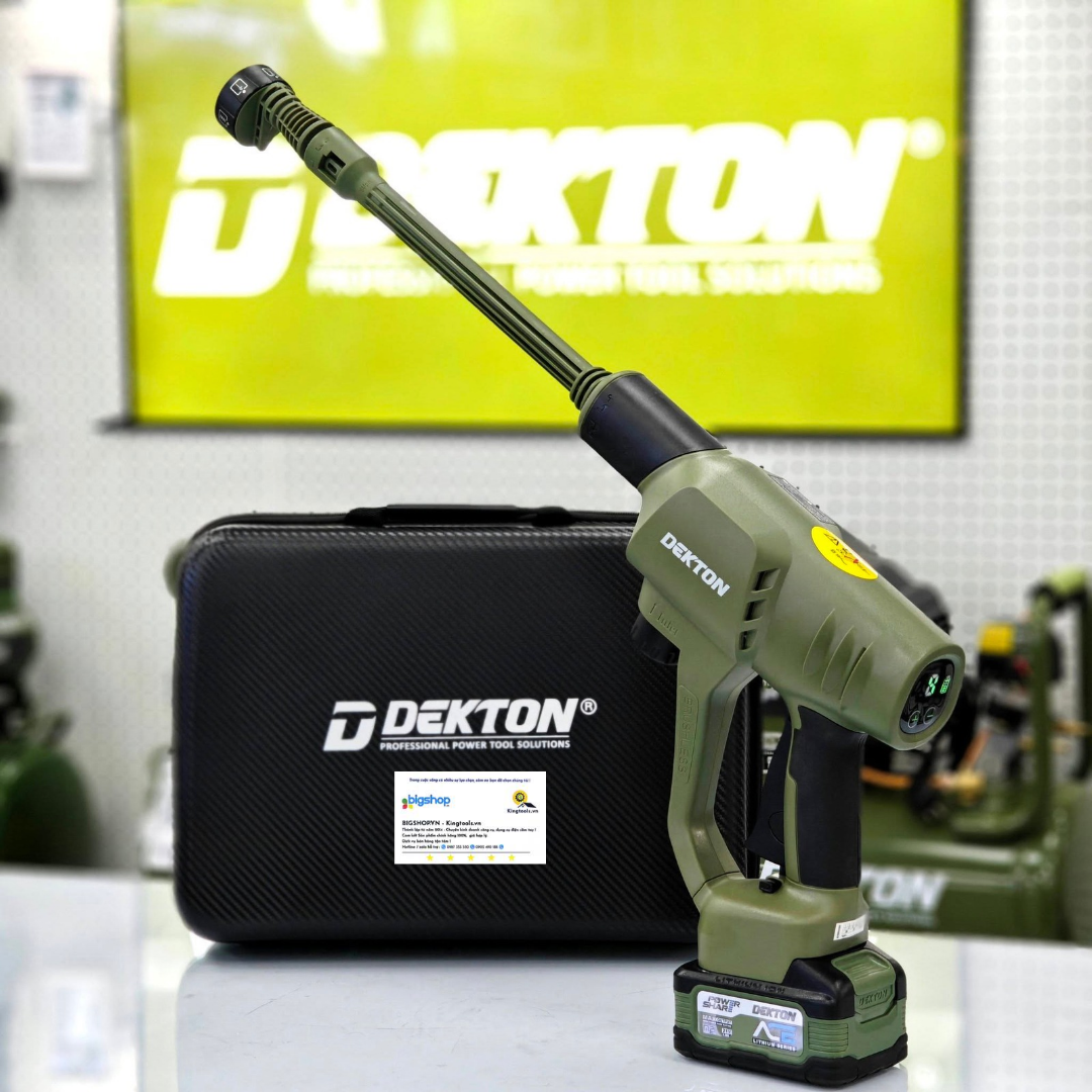 Máy rửa xe dùng pin 21V DEKTON M21-SRX1406XPROMAX (Công suất 450W)