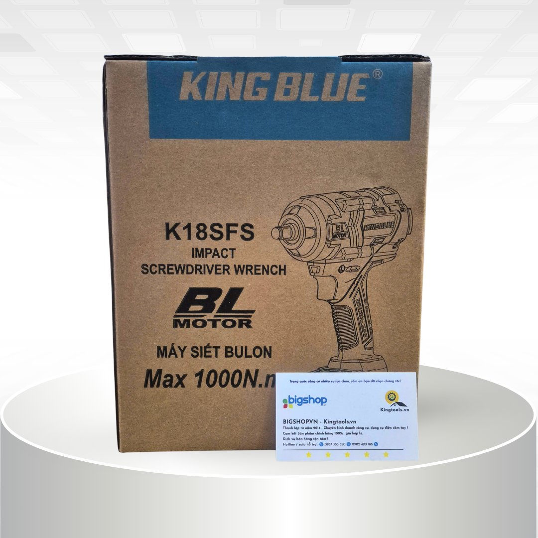 Máy siết bulong dùng pin 18V KINGBLUE K18SFS (Lực siết 1000Nm) - Thân máy