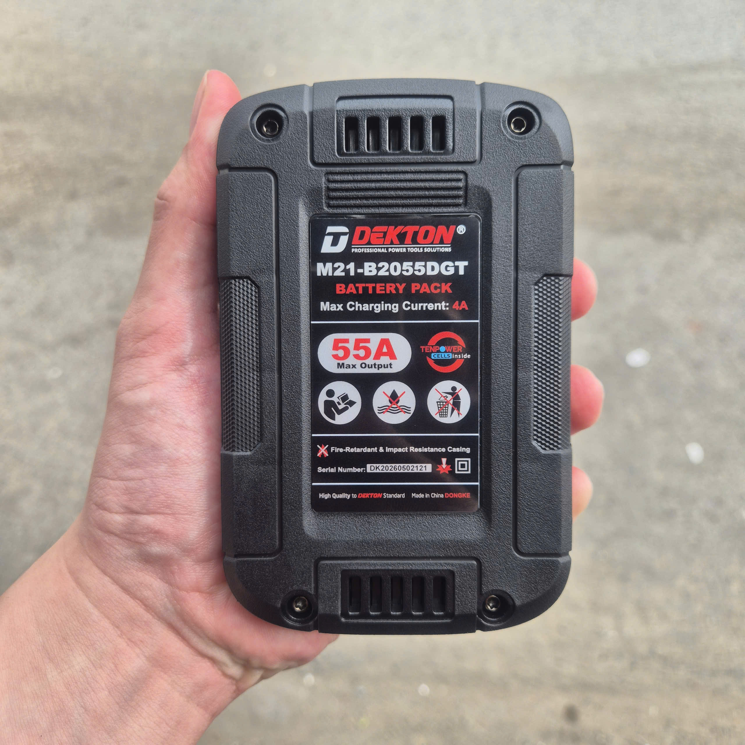 Pin 21V/2.0Ah DEKTON M21-B2055DGT (5 cell TP)