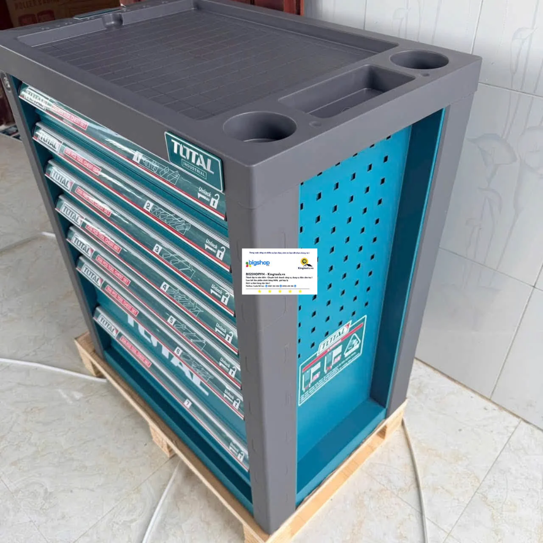 Bộ 356 món trong tủ xe đẩy đựng công cụ TOTAL THPTCS73561