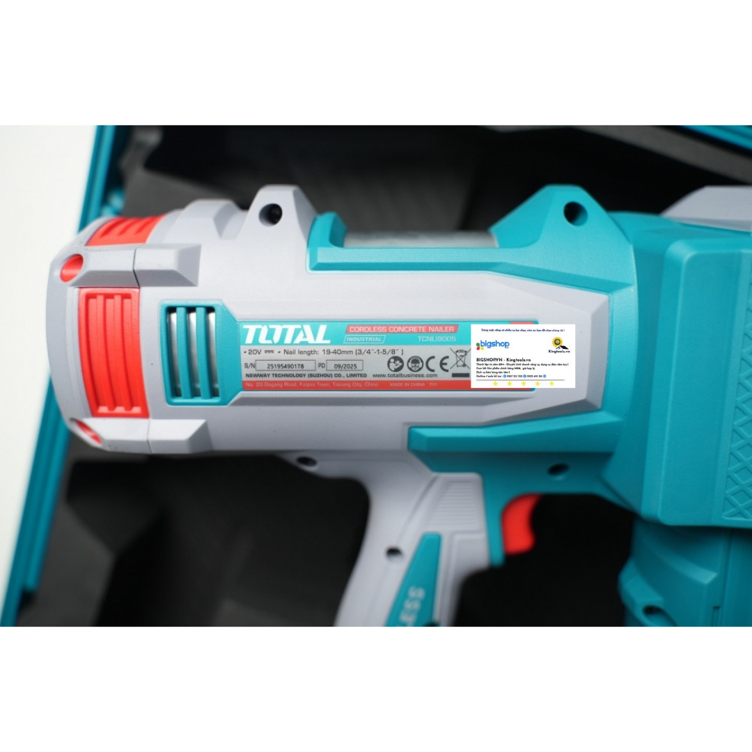 Máy bắn đinh bê tông dùng pin 20V TOTAL TCNLI9005 - Thân máy