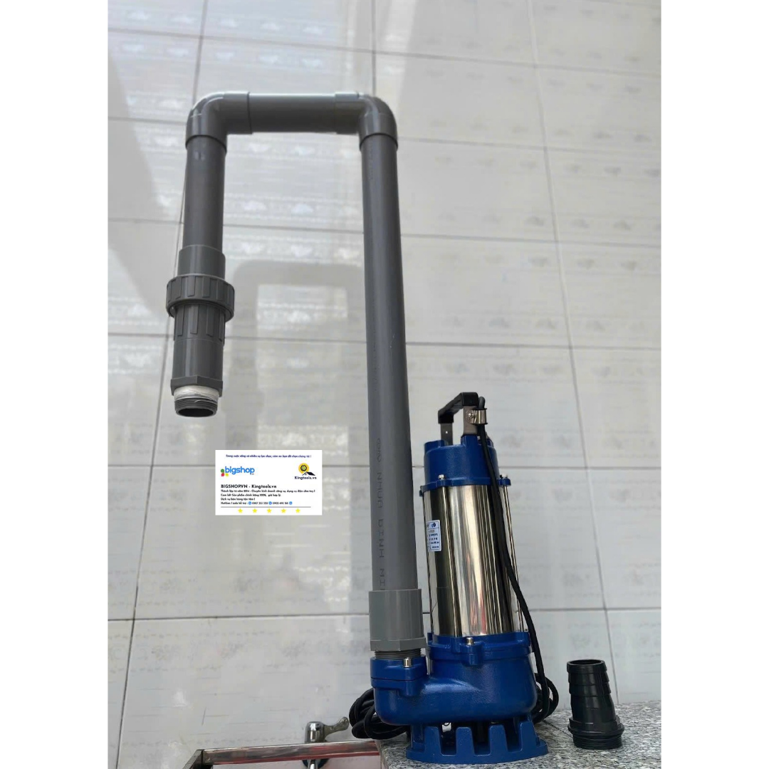 Máy bơm chìm nước thải inox HAPPY PUMP HCT2200H (Công suất 2200W, đẩy cao 23m)