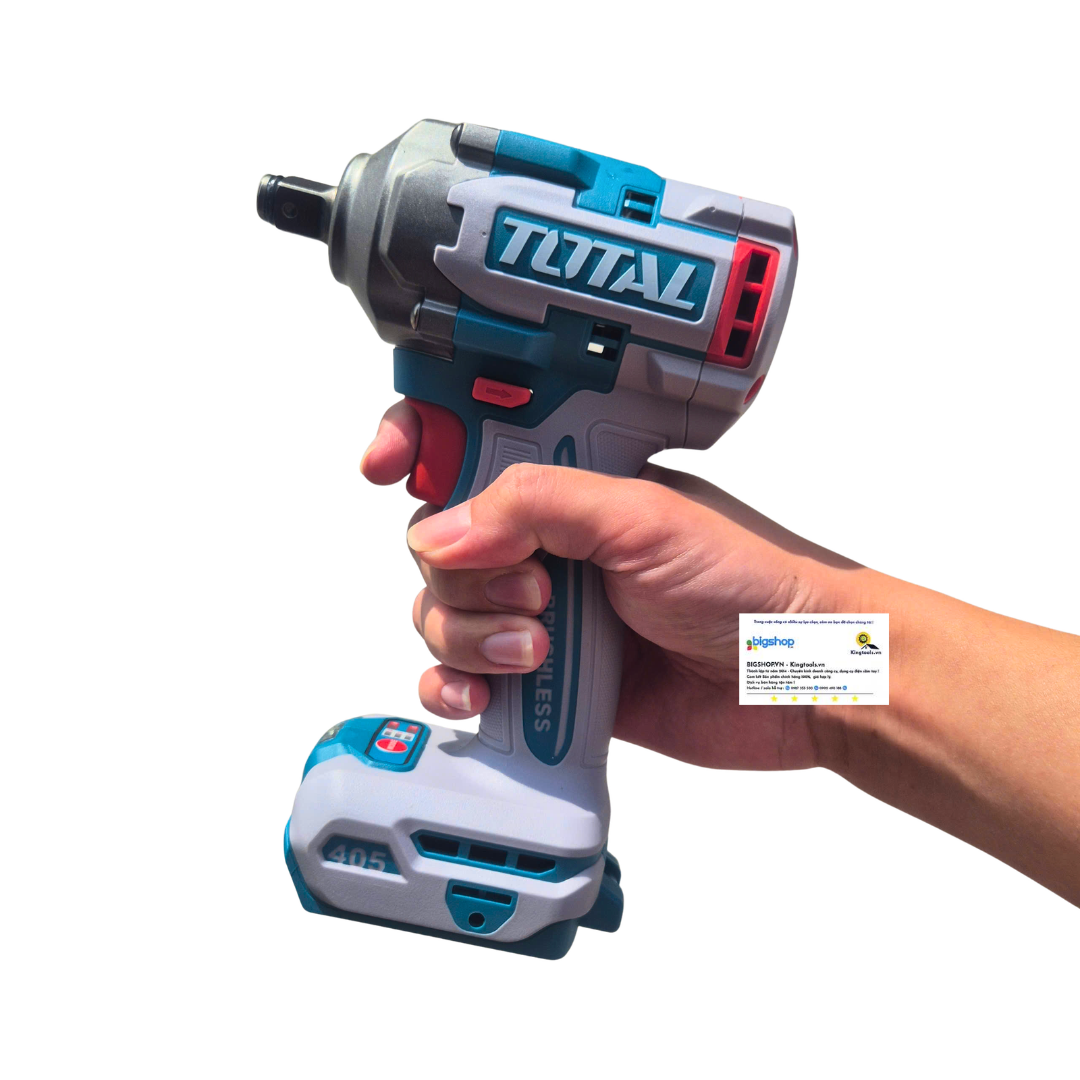 Máy siết bulong dùng pin 20V TOTAL TIWLI2045 (Lực siết 405Nm) - 2 pin 2.0Ah và sạc