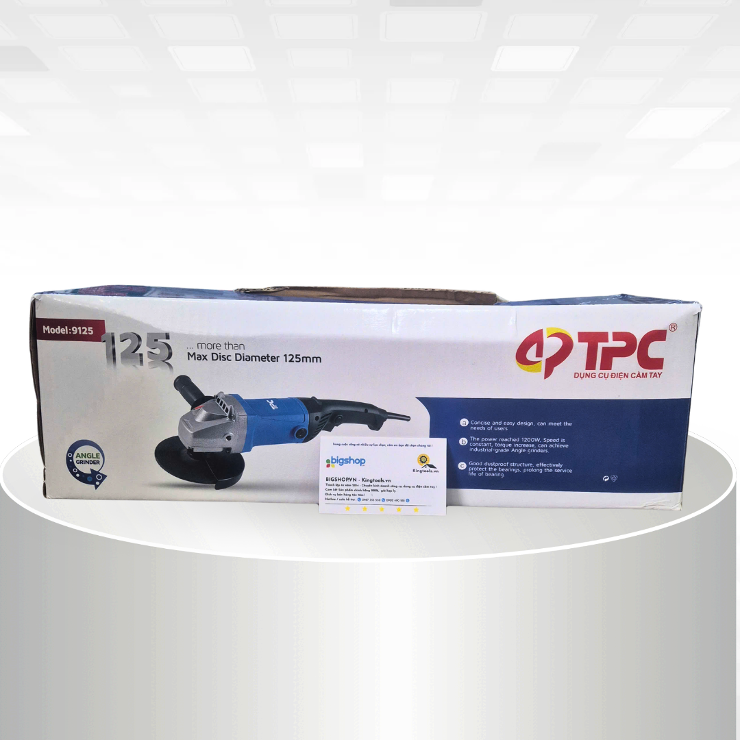 Máy mài góc TPC 9125 (Công suất 1200W, đĩa 125mm)