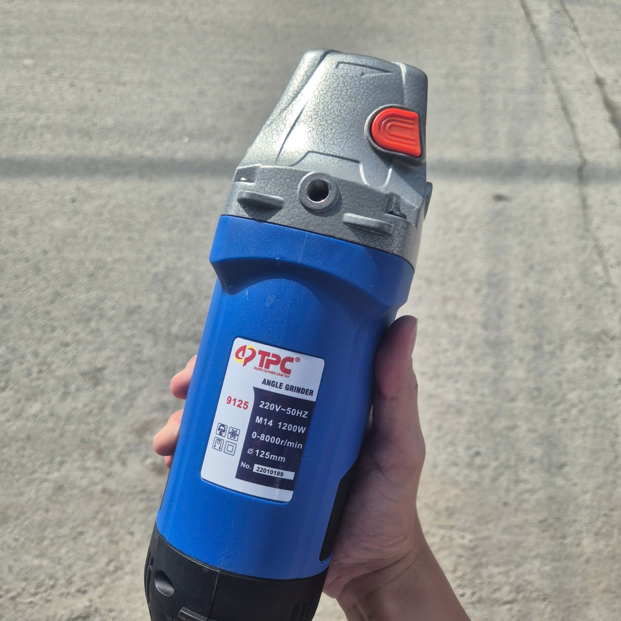Máy mài góc TPC 9125 (Công suất 1200W, đĩa 125mm)