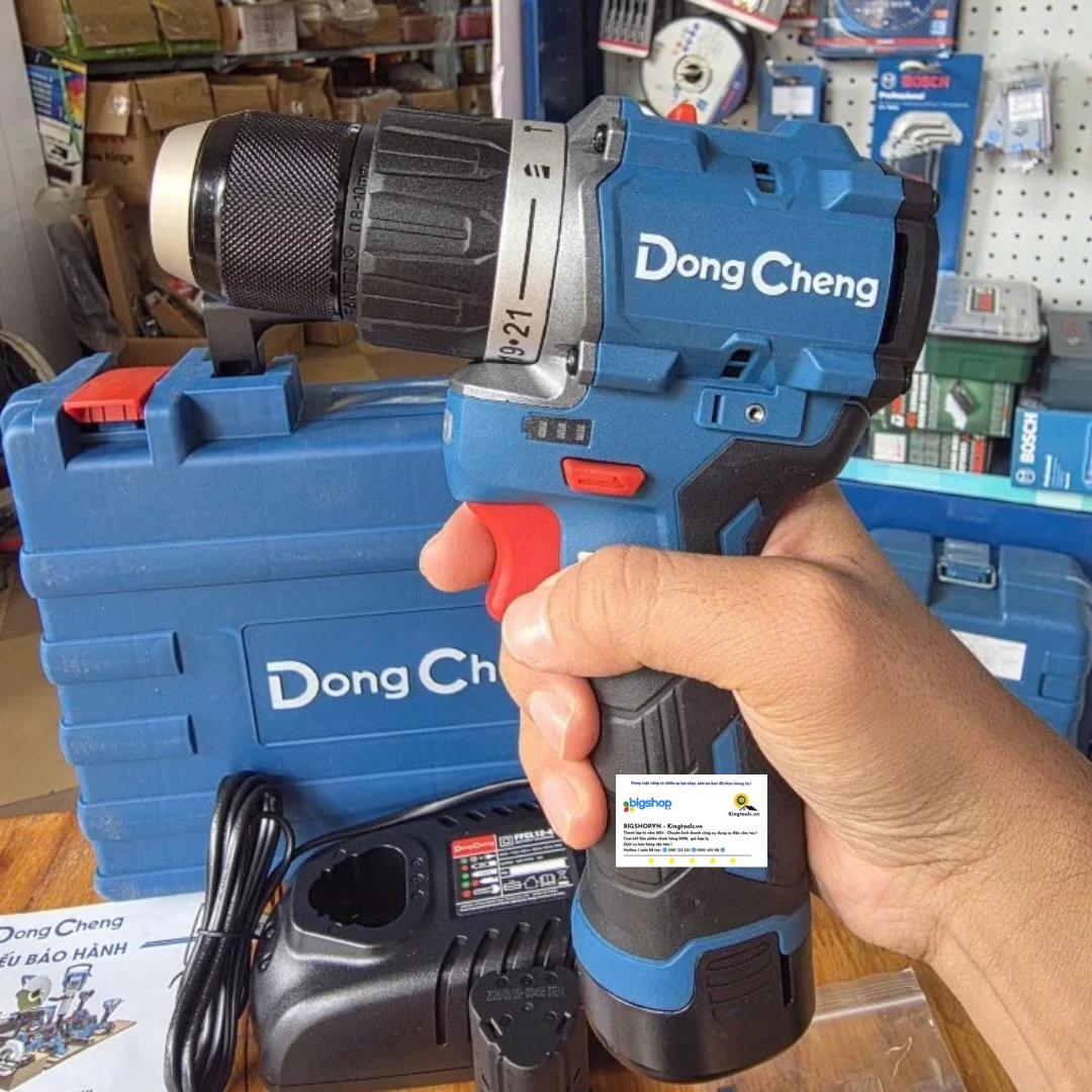 Máy khoan vặn vít dùng pin 12V DONGCHENG DCJZ1250i EK - 2 pin 2.0Ah và sạc