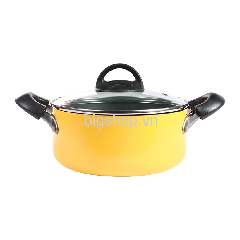 Nồi nhôm đáy từ E-Cook LockNLock LED2202-IH 20cm