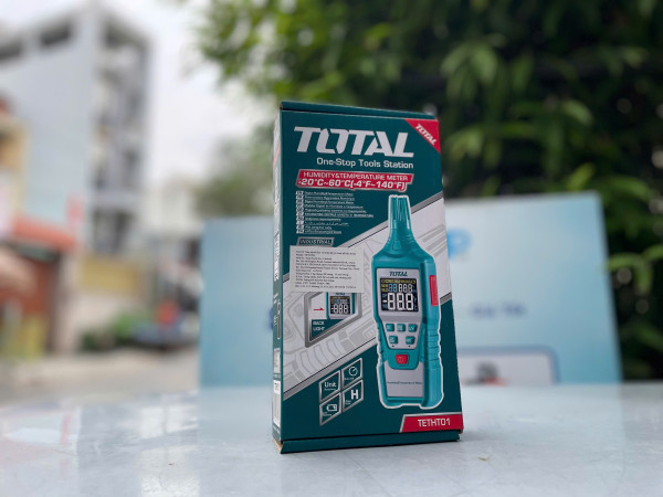 Máy đo độ ẩm và nhiệt độ kỹ thuật số Total TETHT01
