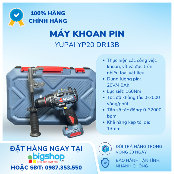 Máy Khoan Pin YUPAI YP20 DR13B