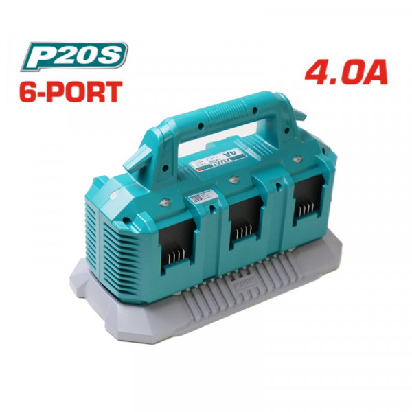 Sạc 6 cổng dùng pin Lithium-ion 20V TOTAL TFCLI2064