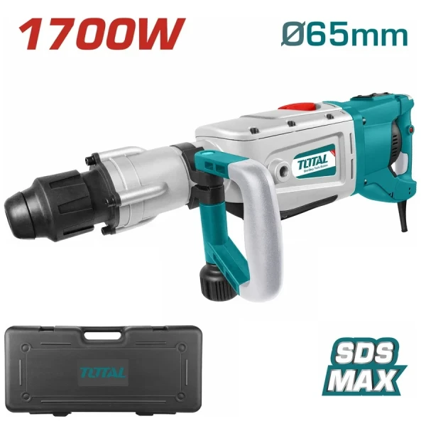 Máy đục bê tông TOTAL TH117501, cs 1700w,  nặng 19Kg