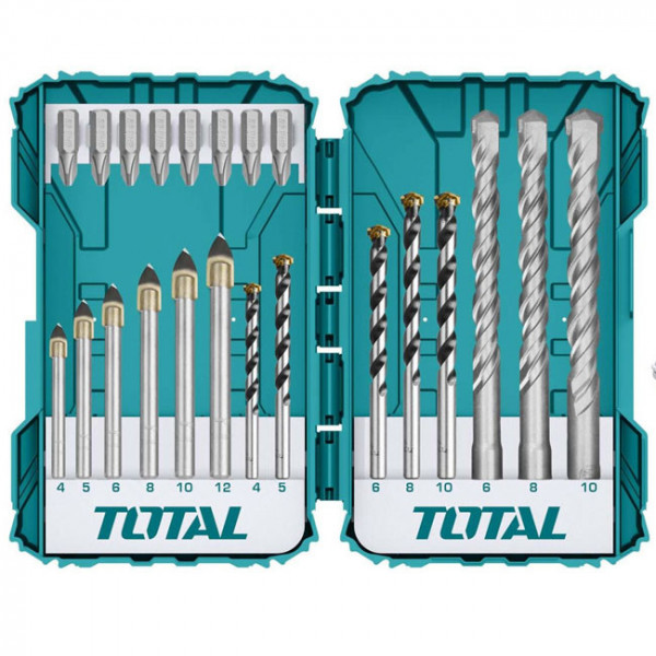 Bộ 11 mũi khoan búa và khoan bê tông TOTAL TACSDL31101