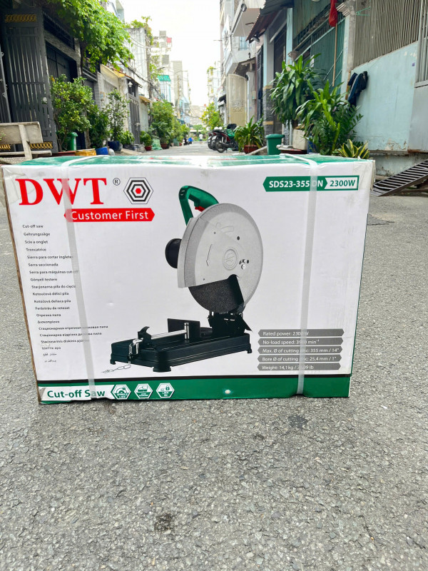 Máy cắt sắt bàn DWT, CS 2300w, roto đồng mã SDS23-355DN