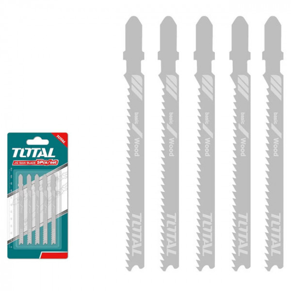 Bộ 5 lưỡi cưa lọng kim loại 21 răng TOTAL TAC51118A