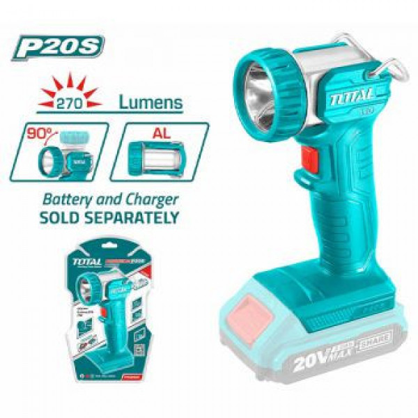 Đèn làm việc dùng pin 20V TOTAL TWLI2038