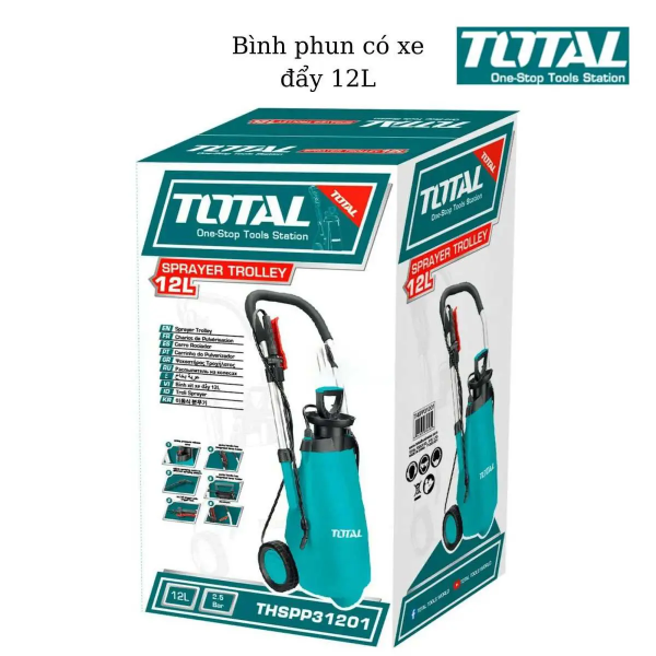 Bình phun có xe đẩy 12L TOTAL THSPP31201