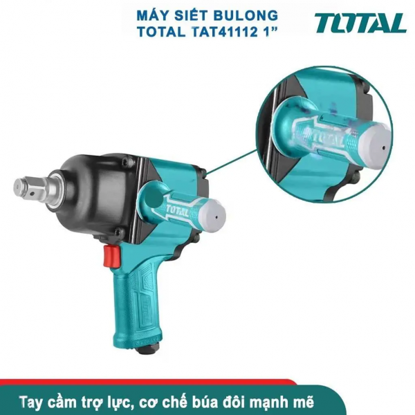 Dụng cụ vặn buloong dùng khí nén TOTAL TAT41112