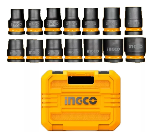 Bộ 14 đầu tuýp  đóng 1/2 INGCO HKISSD12141