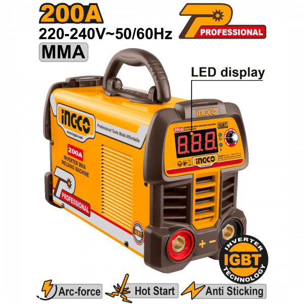 Máy hàn điện tử  MMA 200A INGCO ING-MMA20069