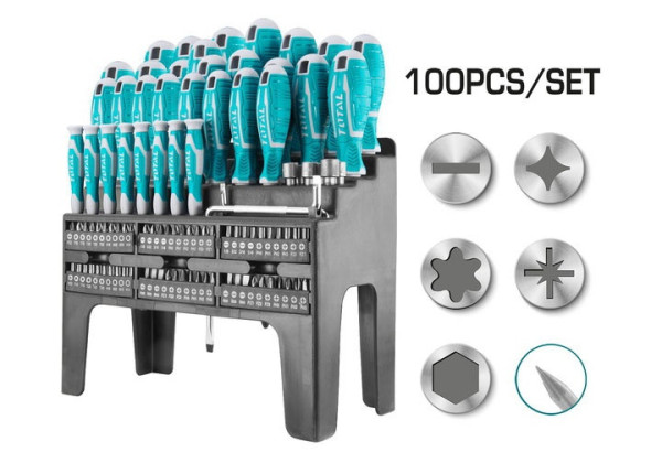 Bộ 100 tua vít TOTAL THT2506100