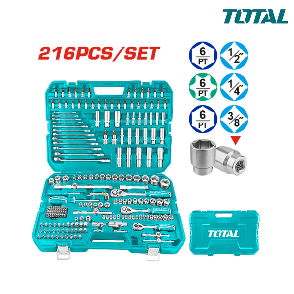 Bộ 216 công cụ kết hợp TOTAL THKTHP22166