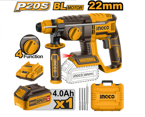 Máy khoan đục  dùng pin 20V- 22mm INGCO CRHLI202081