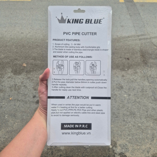Kéo cắt ống KINGBLUE KPC-164 (Phạm vi cắt tối đa 64mm)