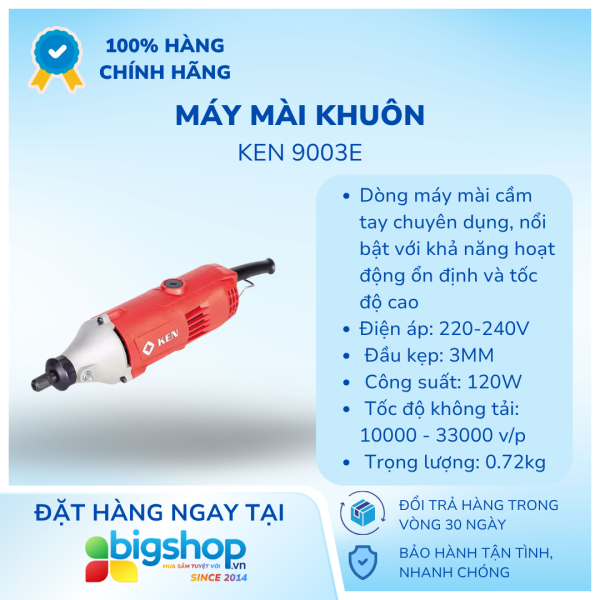 Máy mài khuôn 3mm KEN 9003E – Công suất 120W