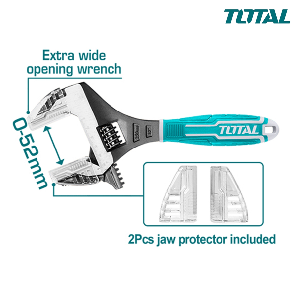 Cờ lê điều chỉnh 2 trong 1 size 250mm TOTAL THT10210G