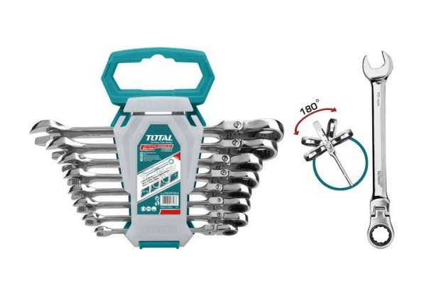Bộ 8 cờ lê miệng vòng 2 chiều TOTAL THT102RK586