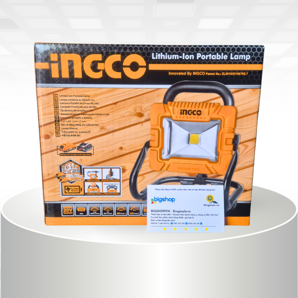 Đèn làm việc dùng pin 20V INGCO CWLI20258 - 1 pin 2.0Ah và sạc