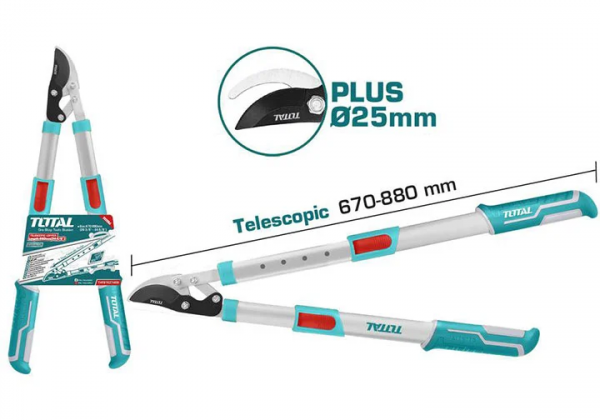 Kéo cắt tỉa cây cảnh lưỡi cong 670-880mm TOTAL THTS1527406